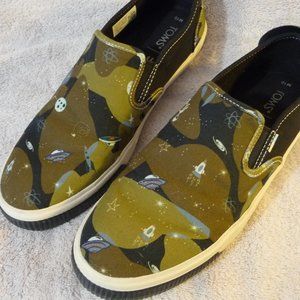 TOMS Men’s Baja Alien Outer Space Van Style Camo Men's 10